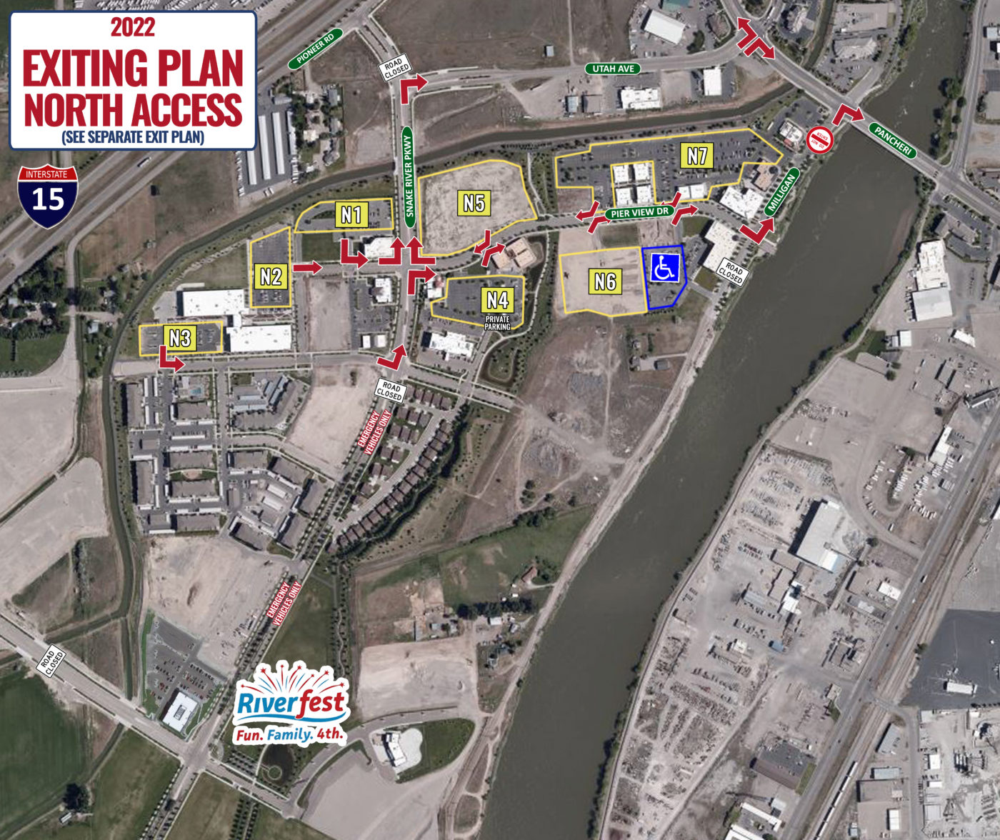 2022 North Exit Parking Plan